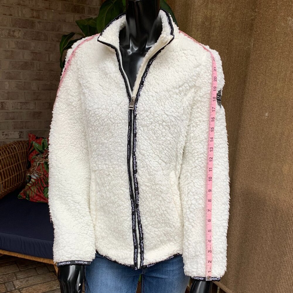 Bebe Sport Faux Shearling Jacket Sz S - Picture 11 of 14